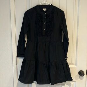 J. Crew Black Knee-Length Dress